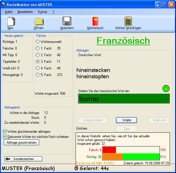 Karteikasten software